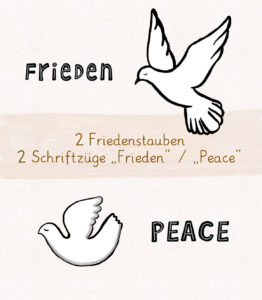 Friede Cliparts Grafiken Illustrationen Friedenstaube Frieden Peace Taube Fritzi Wilma Wochenwurm Peacezeichen Friedenssymbole Kopie