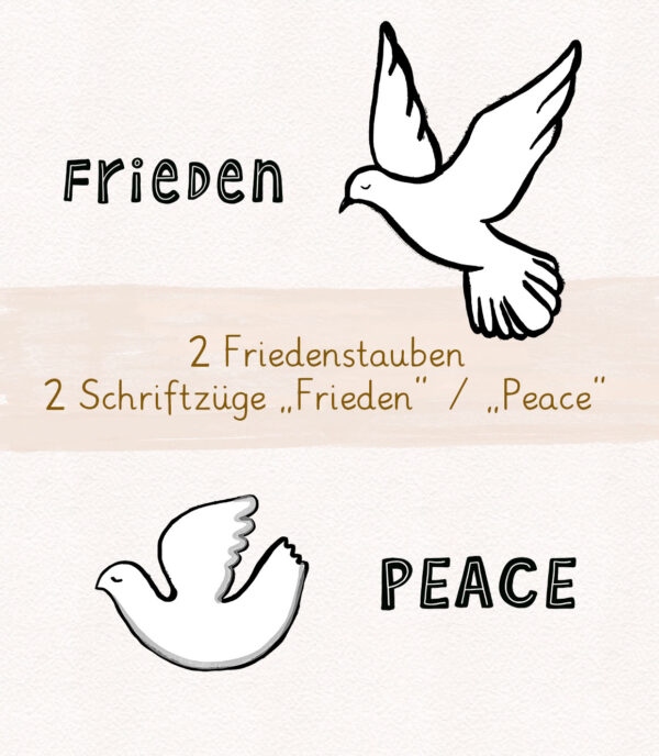 Friede Cliparts Grafiken Illustrationen Friedenstaube Frieden Peace Taube Fritzi Wilma Wochenwurm Peacezeichen Friedenssymbole Kopie