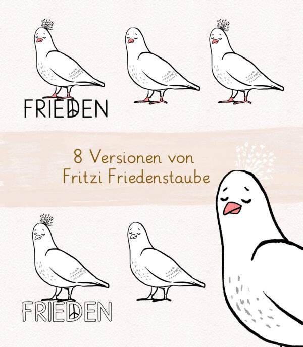 PNG Clipart Cliparts Grafiken Illustrationen Friedenstaube Frieden Peace Taube Fritzi Wilma Wochenwurm Peacezeichen Friedenssymbole Kopie