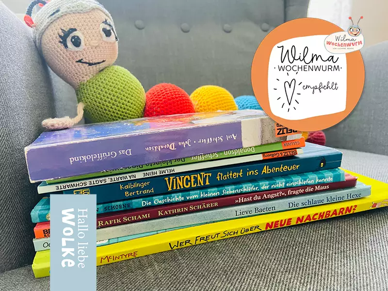 Bücher für Kita Kinder und Grundschulkinder Tipps Empfehlungen von Wilma Wochenwurm plus Geheimtipp für kostenlose Geschichten für Kindergartenkinder Grundschule
