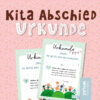 Kindergartenabschied Urkunde Poster kostenlos Download Kita Abschied Portfolio Wilma Wochenwurm