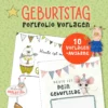Portfolio Geburtstag kreative portfolio ideen kindergarten von Wilma Wochenwurm Geburtstagsseite