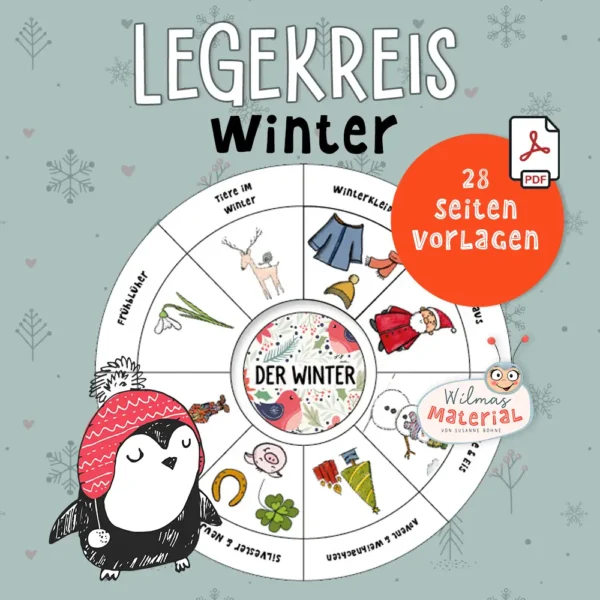 Legekreis Winter von Wilmas Material Winter im Kindergarten Wilma Wochenwurm