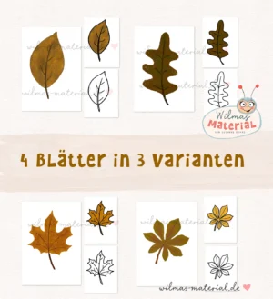 Fensterbilder Herbst Vorlagen Tonkarton Herbstblätter Herbstlaub Wilmas Material