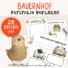 Projekt Bauernhof Kindergarten Portfolio Vorlagen Kita Lernbauernhof Wilmas Material Kopie