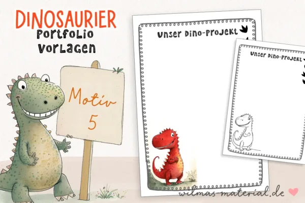 Kindergarten Portfolio Vorlagen Dinos Kita Dinosaurier Vorlagen Wilmas Material Dinosaurier Motive Vorlagen Kopie