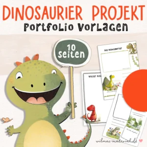 Portfolio Vorlagen Dinosaurier Projekt Kita Vorlagen Wilmas Material