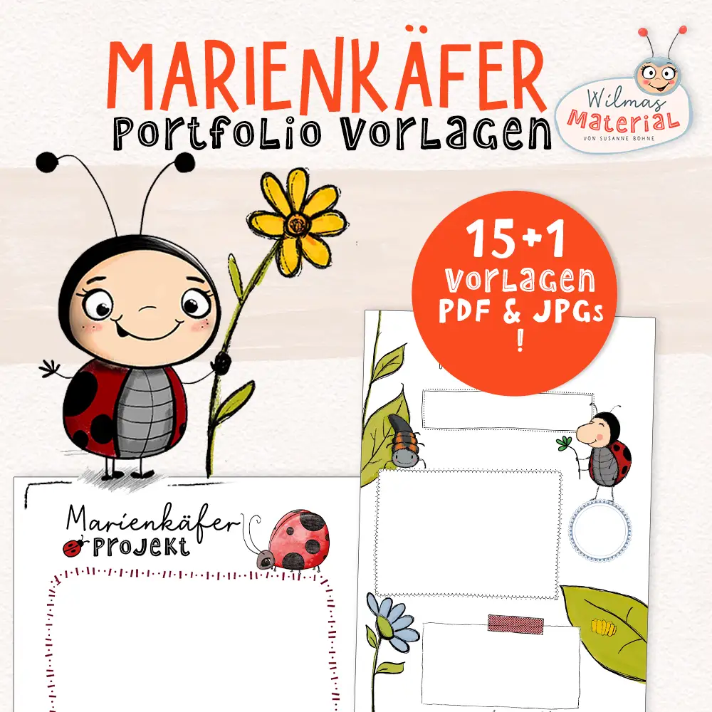 Marienkäfer Projekt Kita Verwandlung Projekt Kita Portfolio Vorlagen Wilmas Material