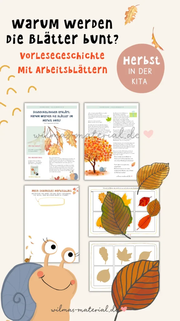 Warum werden Blätter im Herbst bunt? Lerngeschichte mit Schneckelinchen [Digital]