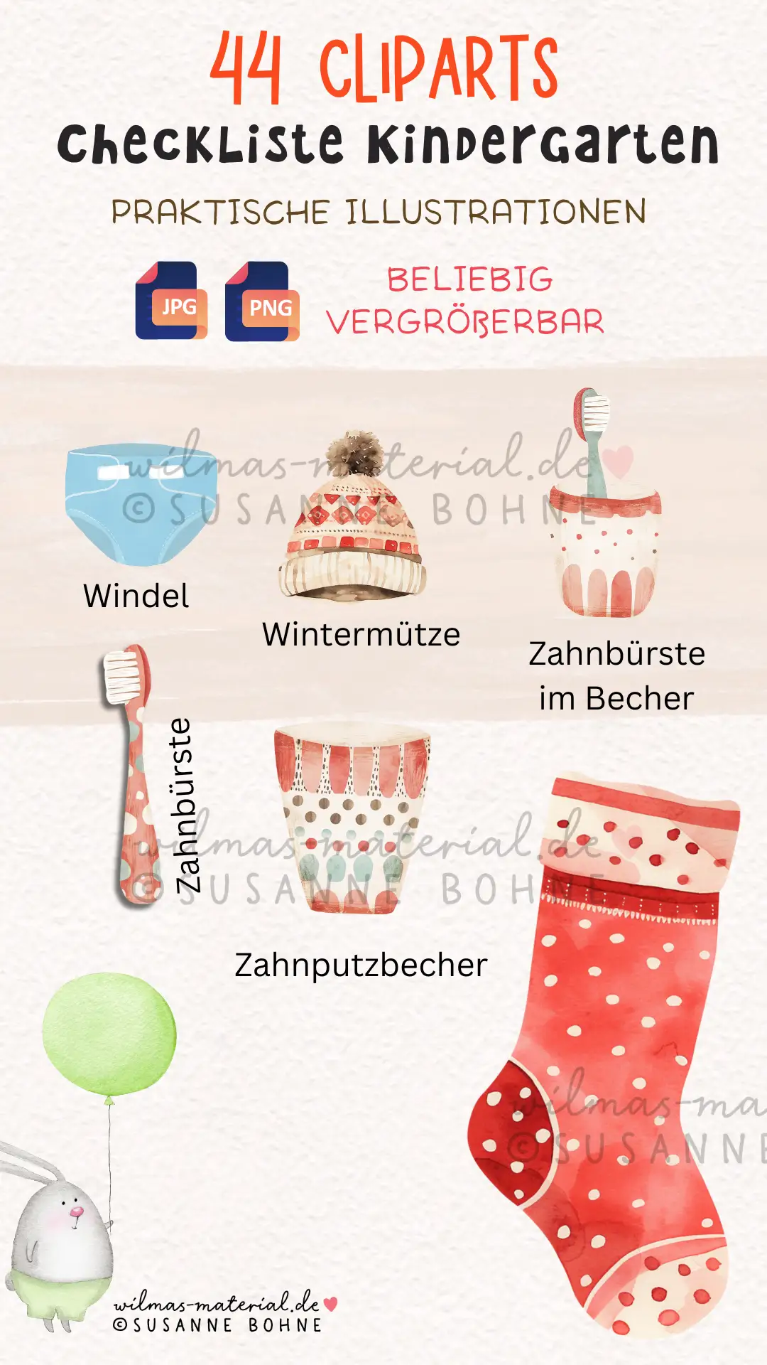 Checkliste Kindergarten PDF Symbole Bitmaps Kita Tagespflege Kita-Start Kita Ausstattung