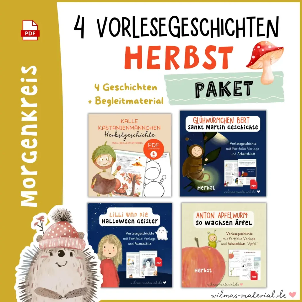 herbst im kindergarten morgenkreis Morgenkreis Kindergarten Herbst Geschichten von Wilma Wochenwurm