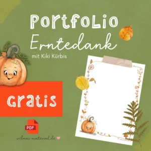 Portfolio Vorlage Download kostenlos Wilmas Material Erntedank Kindergarten