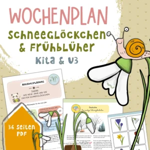 Wochenplan Kita Schneeglöckchen Kindergarten Morgenkreis Ideen Wilmas Material