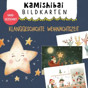 weihnachtliche klanggeschichte der kleine stern bildkarten Kamishibai