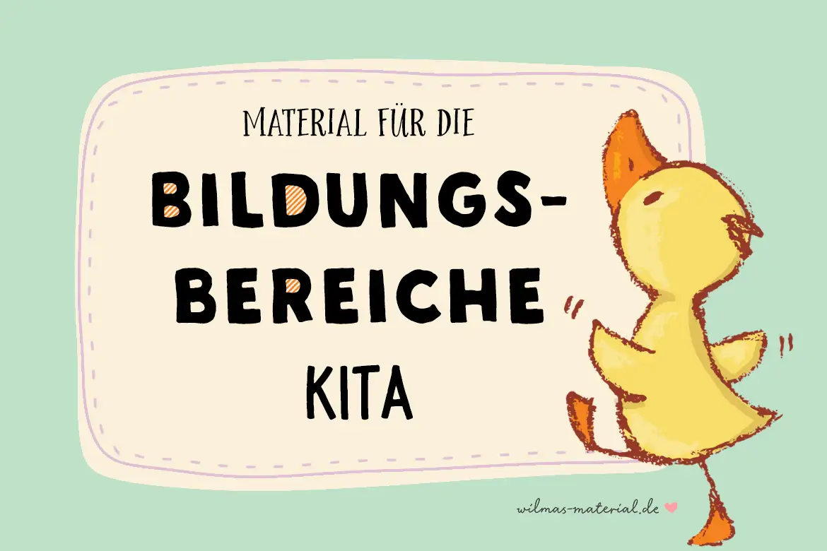 Bildungsbereiche Kita Elementarbereich - Material von Wilma Wochenwurm