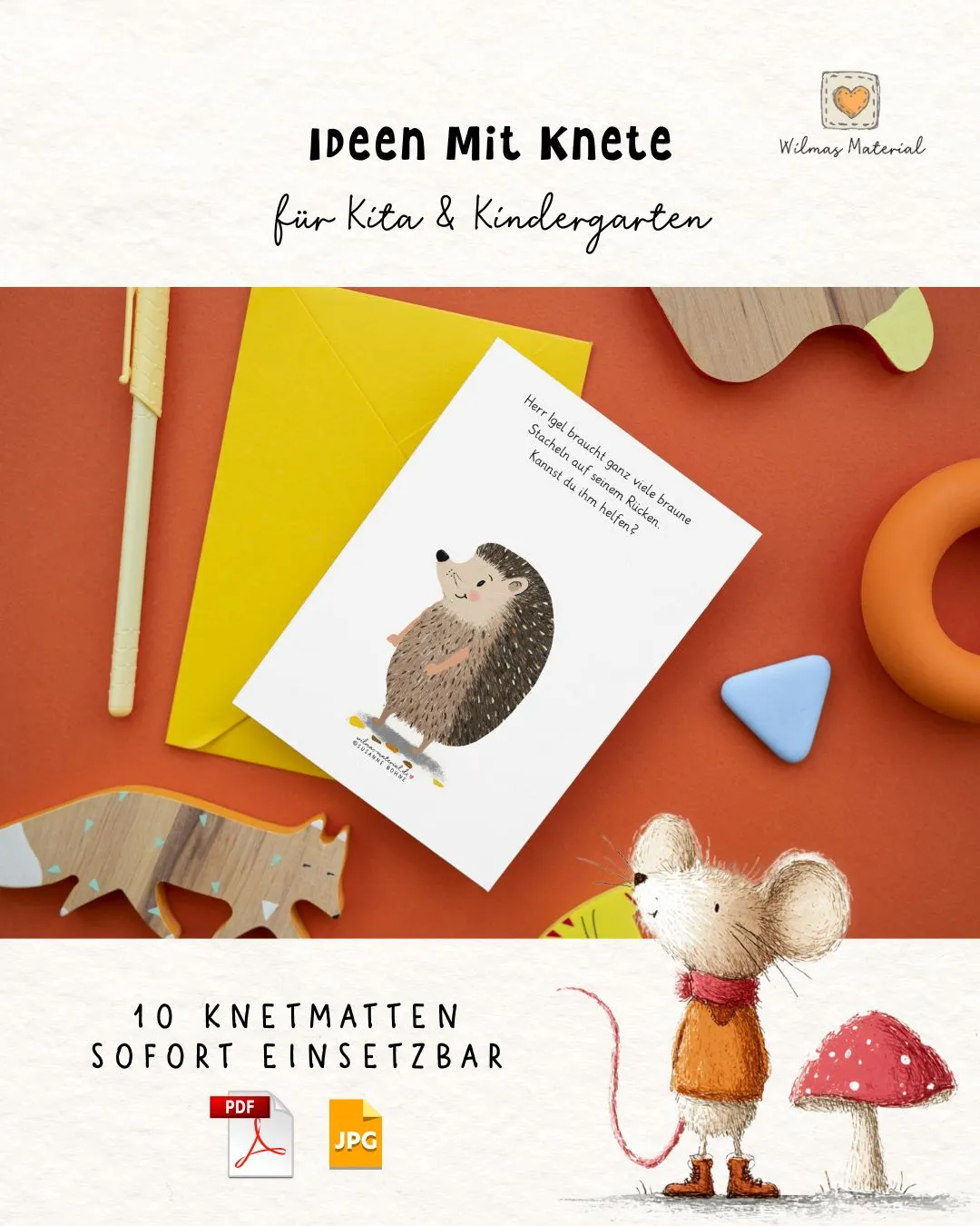 Knetideen Herbst Kneten mit Kindern Kita Kindergarten Kitaalltag