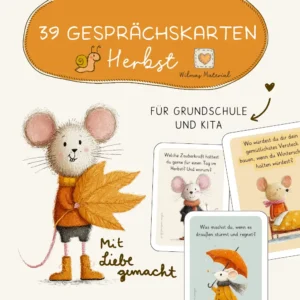 Material Grundschule reflexionskarten erzieher Gesprächskarten Herbst für Grundschule und Kita von Wilmas Material