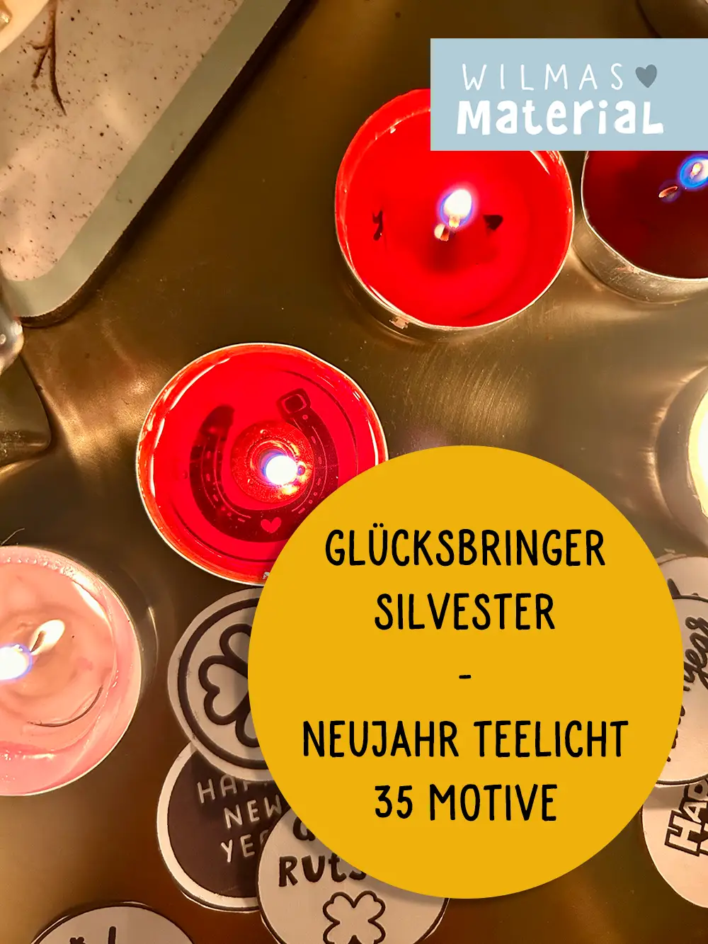 DIY Silvester Deko Ideen für Silvester Mitgebsel Kita Wilmas Material