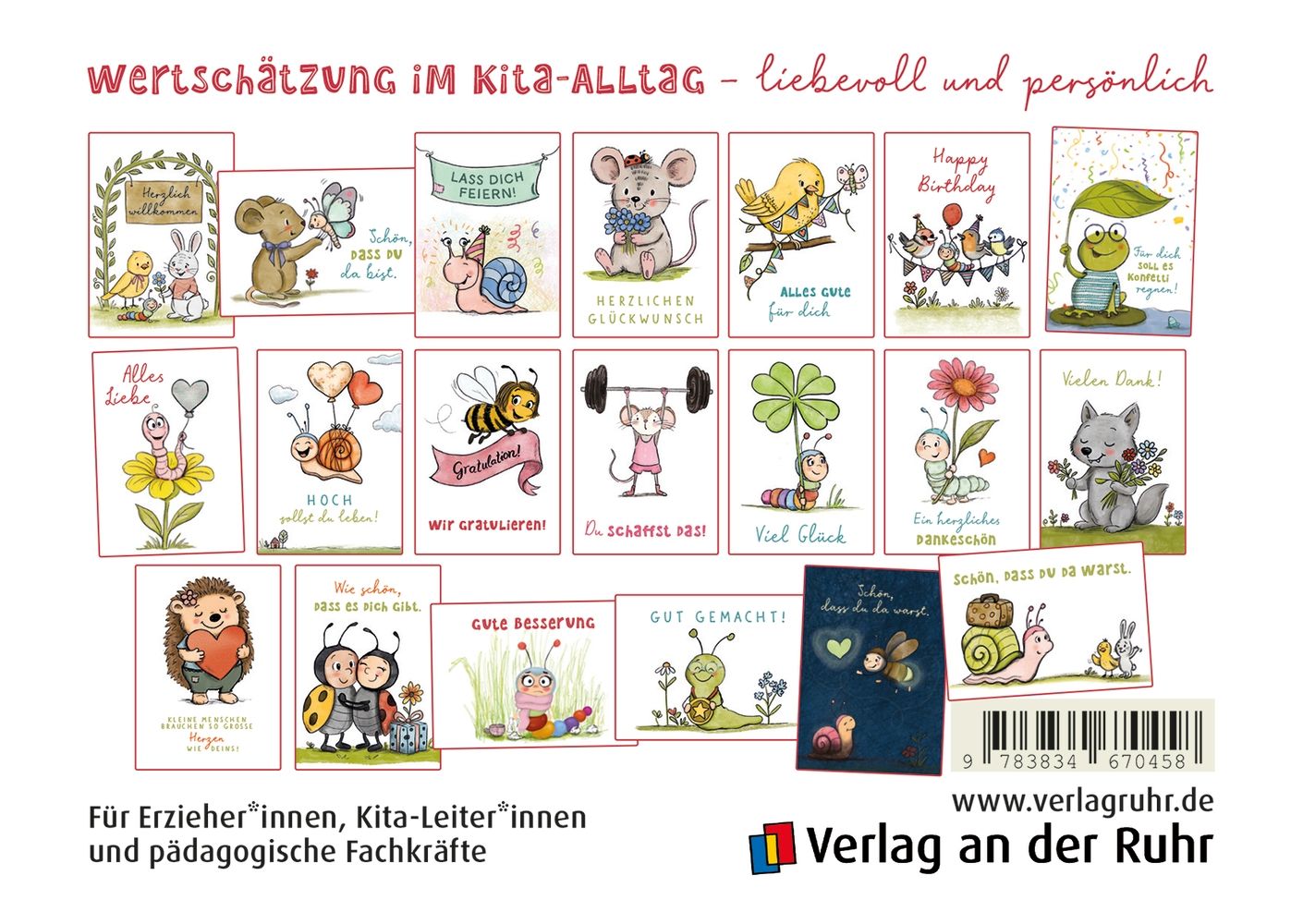 Wilma Wochenwurm - 20 Grußkarten für das Kita-Team – Bild 6