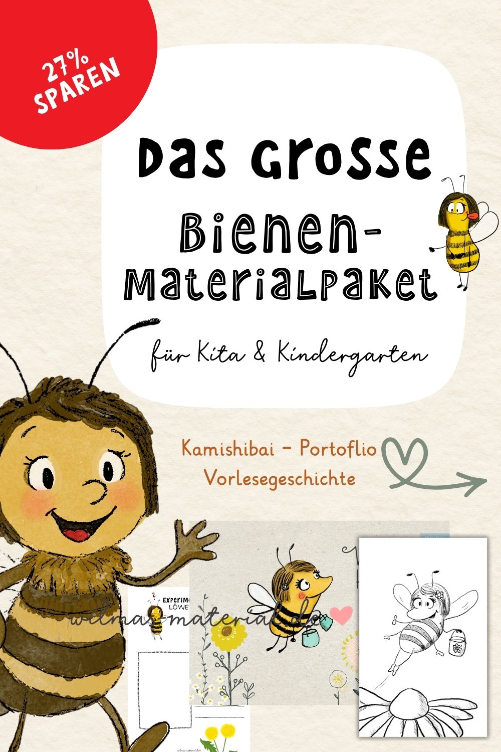 Thema Bienen Kindergarten Kita von Wilma Wochenwurm Frühling