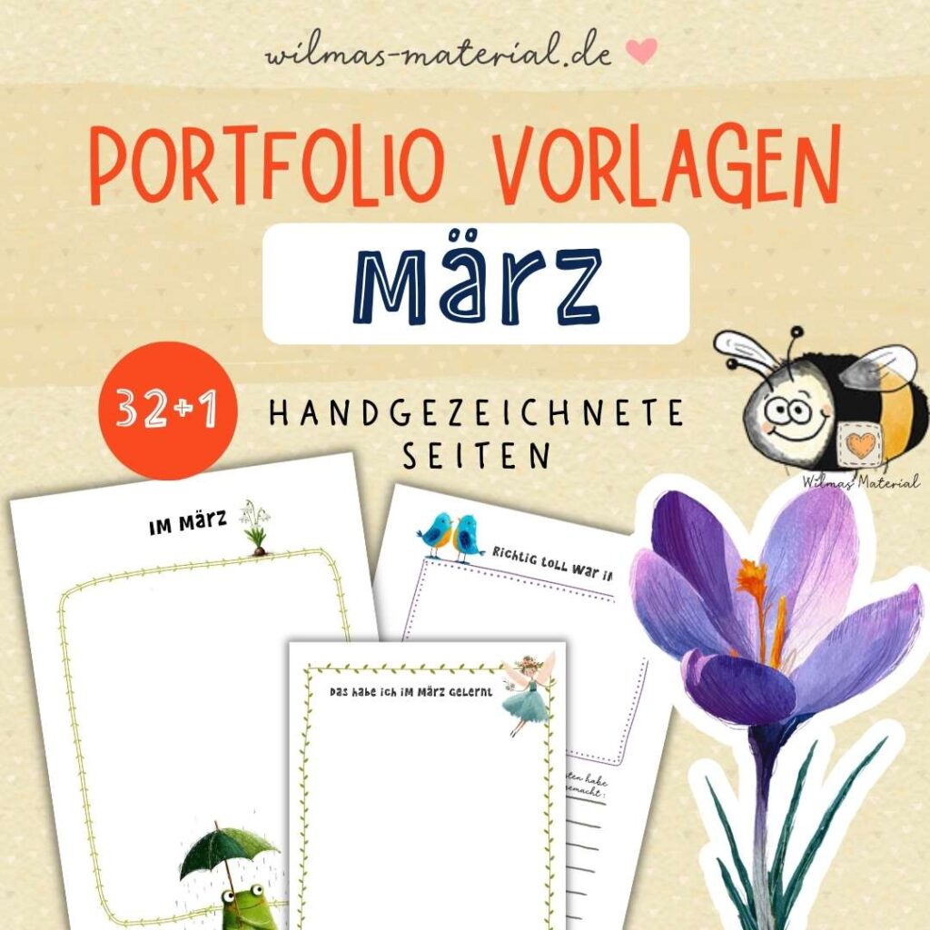 Wilma Wochenwurm Portfolio Vorlagen März