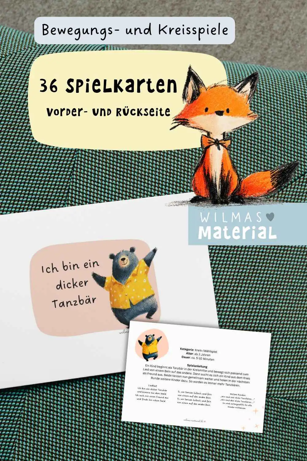 Bewegungsspiele für den Kindergarten von Wilmas Material