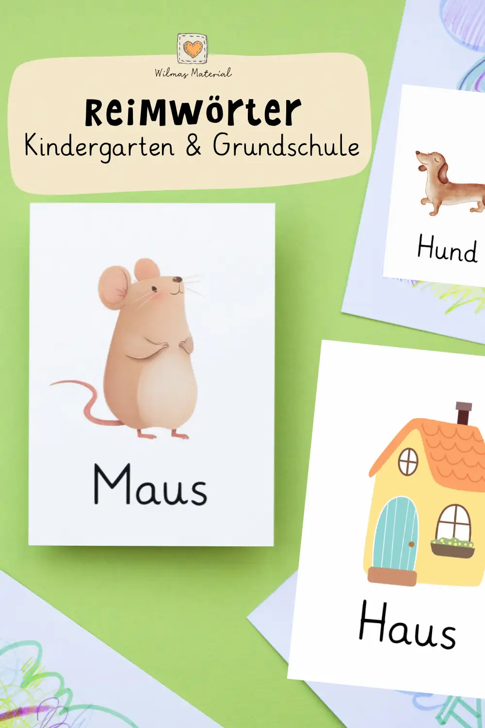Reimwörter für Kindergarten & Grundschule – kostenlose Bildkarten